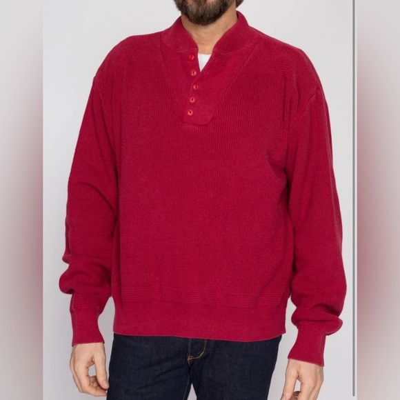 L.L. Bean Other - L.L. Bean Men's Rich Red Crewneck Sweater Size L